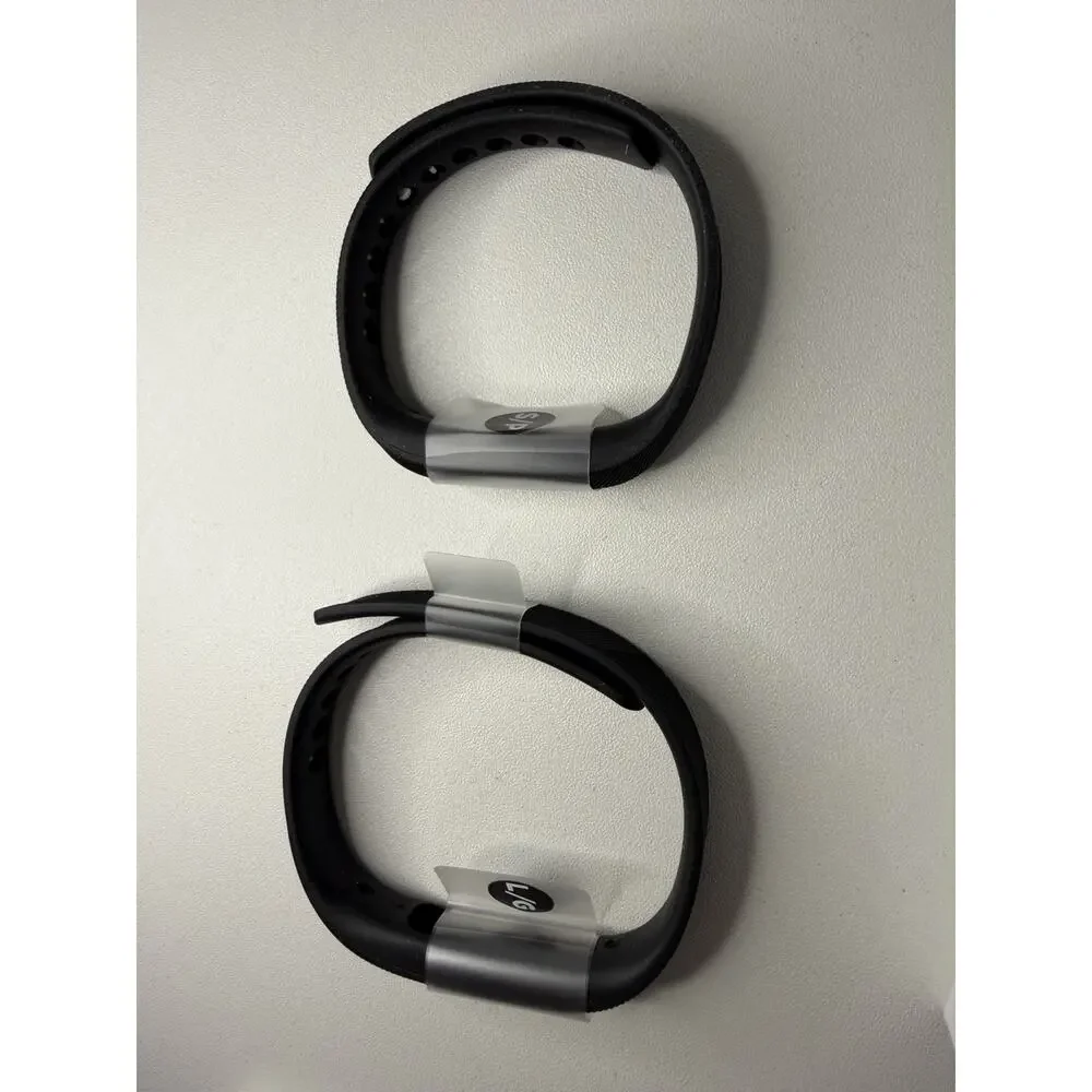 Fitbit Flex2 Activity Black Band 2 Wristbands Small Large ONLY NO TRACKER Parts